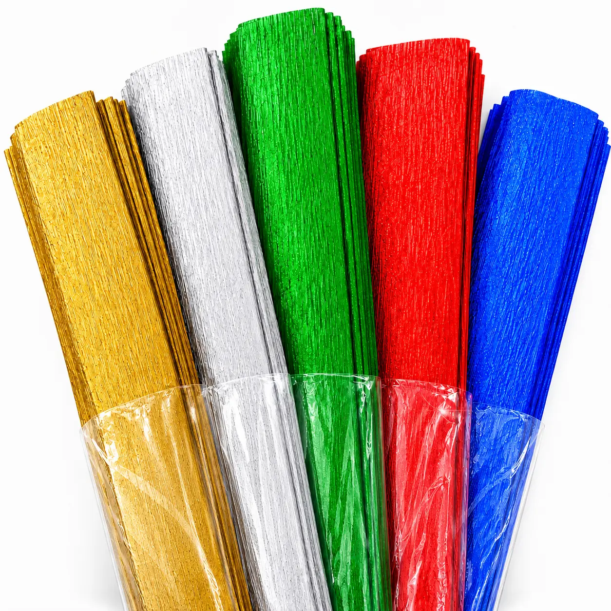 Crepe Paper Metallic 10 Rolls of 79x20 Inches ( Pascua ) Crepe Paper Metallic 10 Rolls of 79x20 Inches ( Pascua )