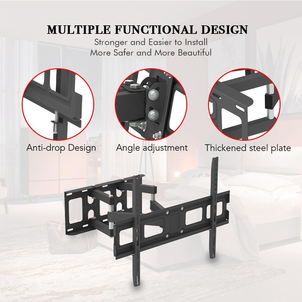 Ubesgoo 32-70 Inch Double Pendulum Large Base TV Stand Tmds-101 Bearing 50Kg/Vese600*400/Upper And Lower-10~ 10°