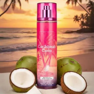 Caribbean Coco Body Mist Spray - Tropical Island Vibes! Aroma Fragrance
