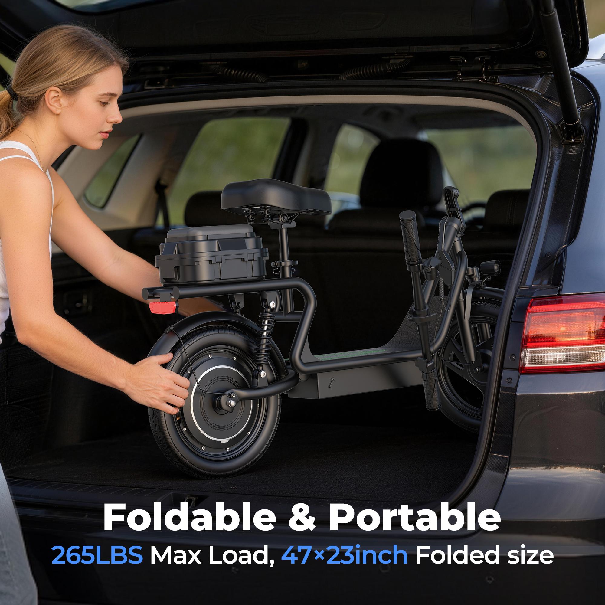 500W Electric Scooter with Seat & Storage – 22MPH, Foldable for Adults & Kids, Perfect for Family Rides ‍‍