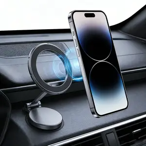 Magnetic Car Dashboard Phone Bracket for iPhone 17 Pro/Air/Max 16 15 14 13 & 17 PRO MAX MagSafe Compatible One-Hand Mounting