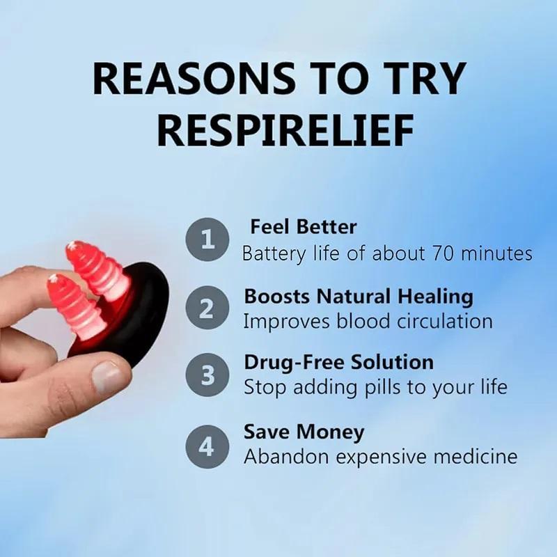 Red Light Therapy for Nose, RespiRelief Red Light Nasal Therapy Instrument, RespiRelief Red Light Nasal Therapy Device, Red Light Therapy for Nose