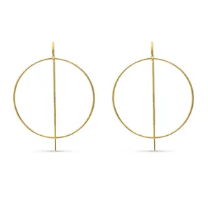 Threader Hoop Earrings in 14K Gold Filled