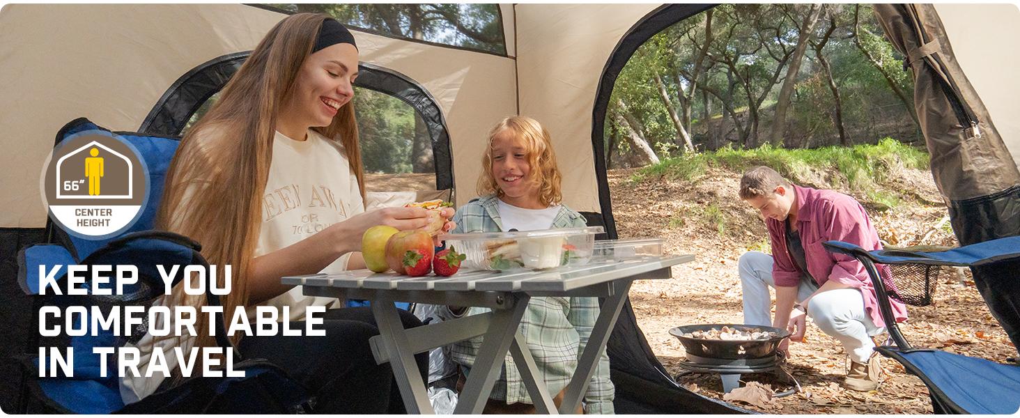【FathersDayGift】Fanttik Zeta C4/C6 Pro Instant Cabin Tent - 4/6-Person Portable Outdoor Camping Tent with Removable Canopy, Waterproof Fabric, Windproof High-Quality Materials, Quick Setup, Mesh Windows, Roomy Space Summervibes