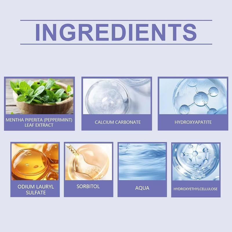 Beamach Hydroxyapatite Toothpaste 7.5% - Enamel Repair & Natural Whitening, Mint Flavor, Fluoride-Free, Gentle for Sensitive Teeth, 4.23oz Oral Hygiene Essentials