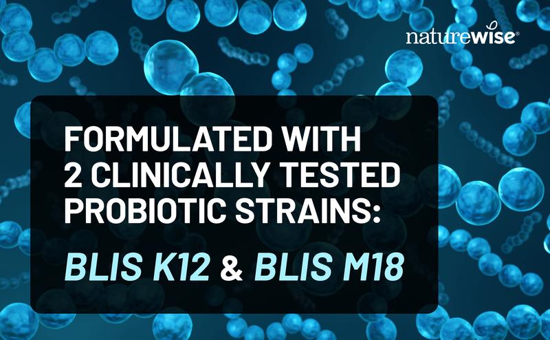 NatureWise Oral Probiotics - Chewable Probiotic for Fresh Breath - Clean, Gluten Free, Sugar Free, Natural Mint Flavor, Non-GMO, 3rd-Party Tested Oral Probiotic Supplement - USA Manufactured
