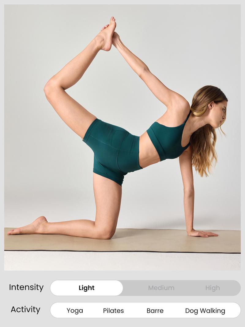 GLOWMODE 4.3" FeatherFit Anti-Slip Pocket Bike Shorts Non Front Seam Low Impact Cycling Running Gym Workout Summer TikTokShopBlackFriday