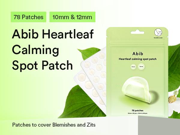 [Abib official] Abib Heartleaf Calming Spot Patch(S*48pcs, M*30pcs)｜Water Proof Pimple Patches for Face, Hydrocolloid Acne Patches with Tea Tree, Cica