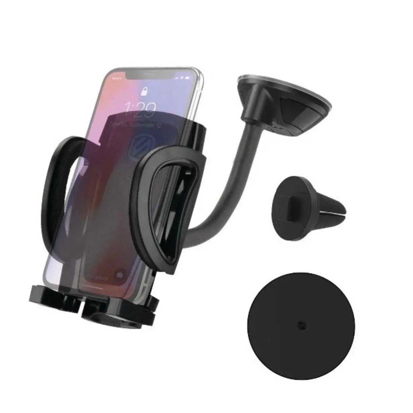 Scosche IHW10-SP1 4-in-1 Stick Grip Suction Cup Vent/Dash/Windshield Mount Kit B