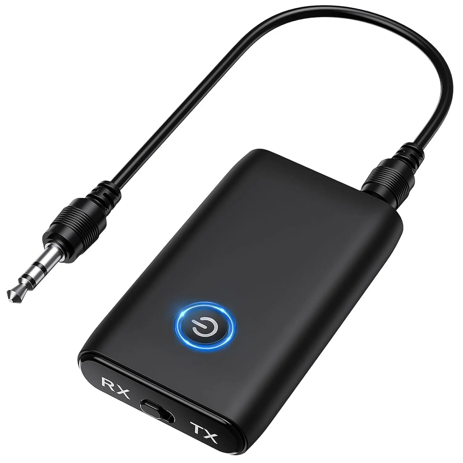 2-in-1 Bluetooth 5.0 Transmitter Receiver, Portable 3.5 mm Jack Auxiliary Input Adapter with HiFi Sound for Car Stereo, Party Use