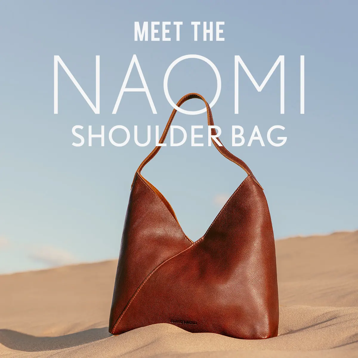 Portland Leather Naomi Shoulder Bag - Soft Everyday Carry - Leather Shoulder Bag, Minimal Design, Adjustable Strap