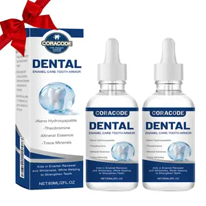 CORACODE Tooth Armor Liquid Drops for Teeth with Nano-Hydroxyapatite & Theobromine – Enamel Strengthening & Refurbishing Tooth Armor, Reduces Sensitivity, Cavity Protection, Daily Oral Care for Healthy Fresh Smile Whitening