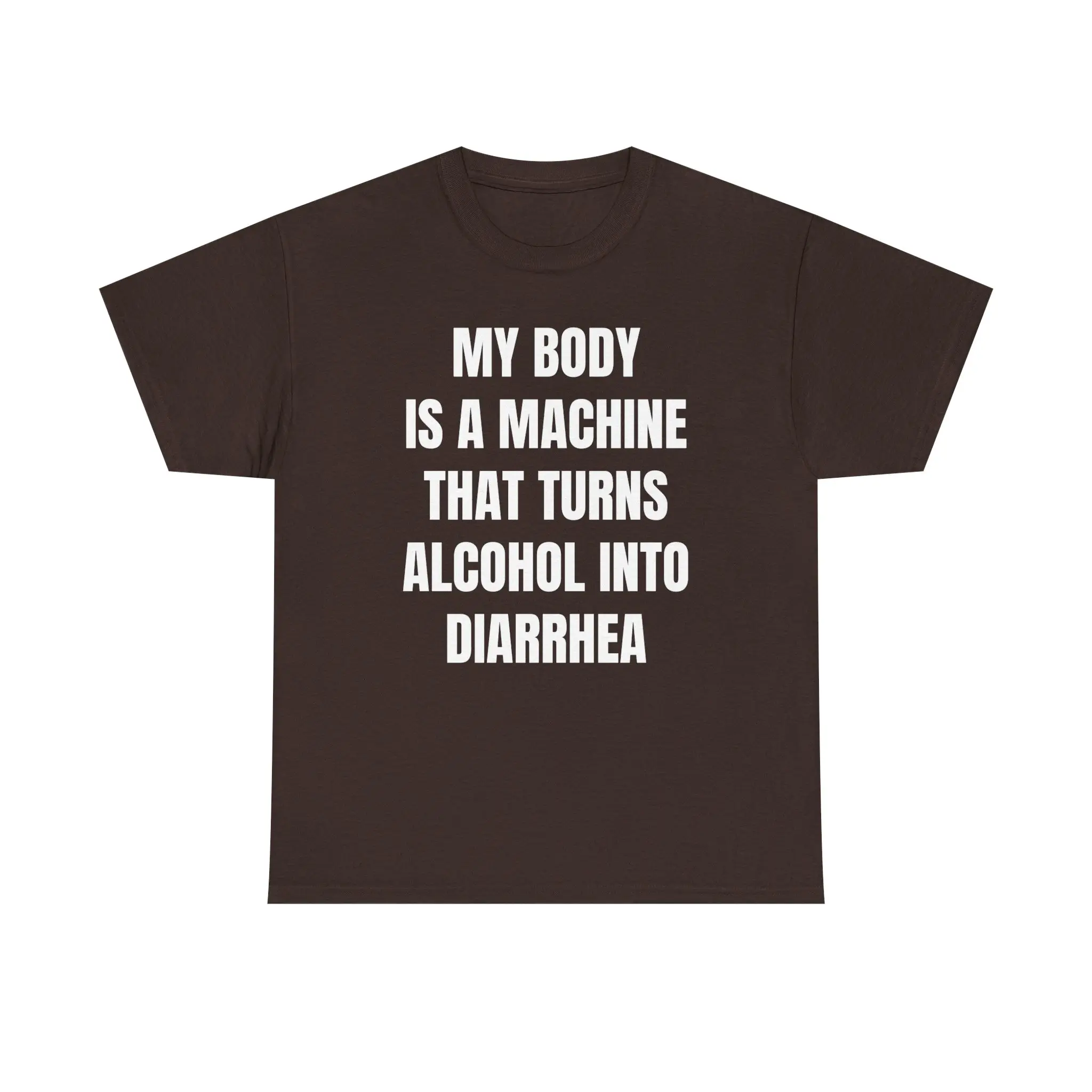 Turn Alcohol Into Diarrhea Unisex Heavy Cotton Tee - Bar Shirt - Funny - Beer - Gift for Men and Women