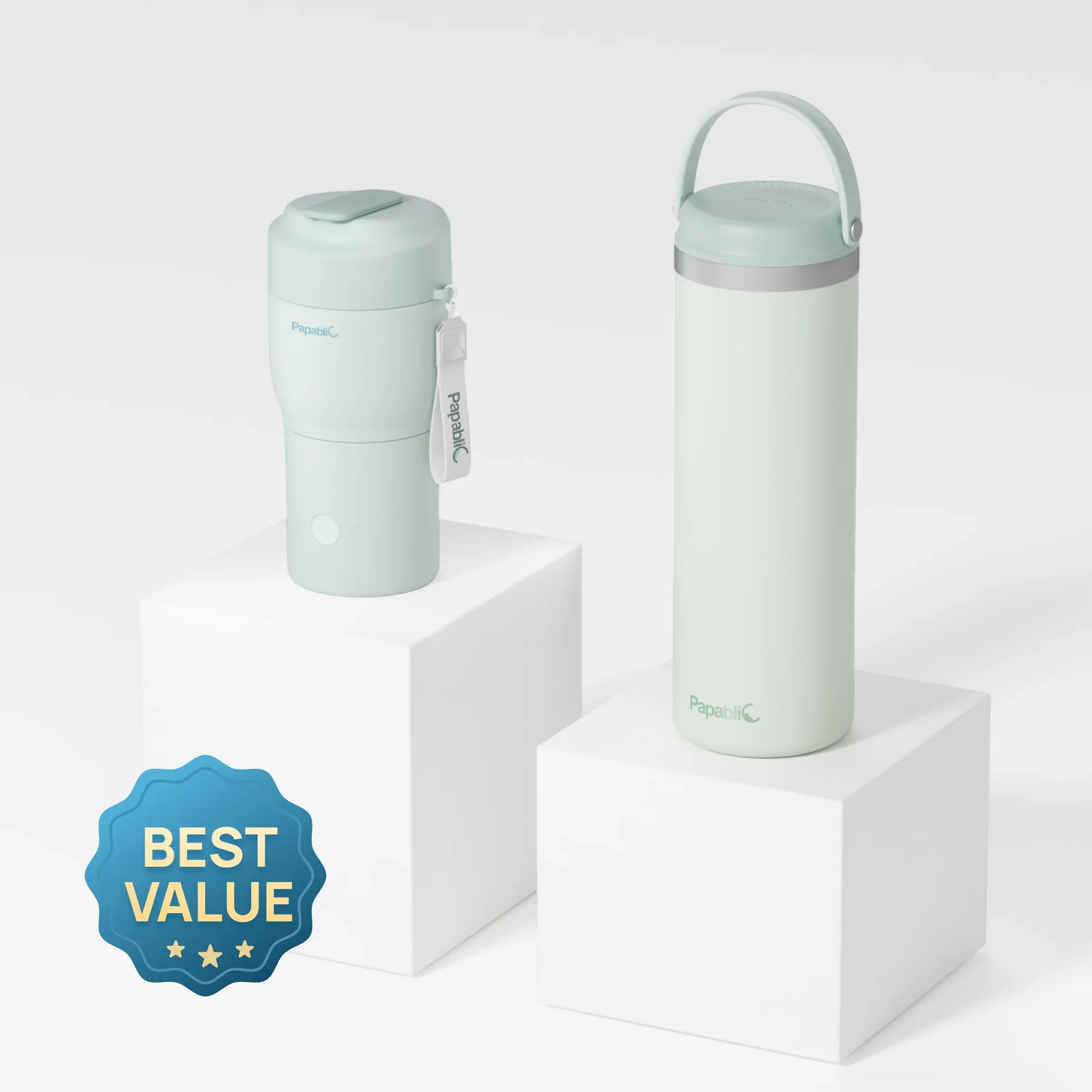 Papablic On-the-Go Feeding Essentials Kit, Portable Bottle Warmer for Travel & 36H/20oz CapsuleChill Breastmilk Cooler #DealsForYouDays