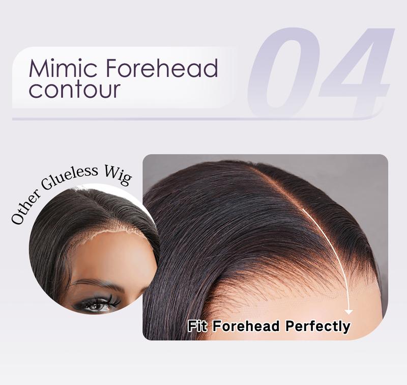 Wavymy Layered Cut Bob Wig 9x6 TPart Yaki Straight 220% Density Natural Black Wear Go Glueless Pre Cut Lace  Pre Plucked Beginner Friendly 100% Human Hair Deep Part Dome Cap Easy Install Heat Resistant