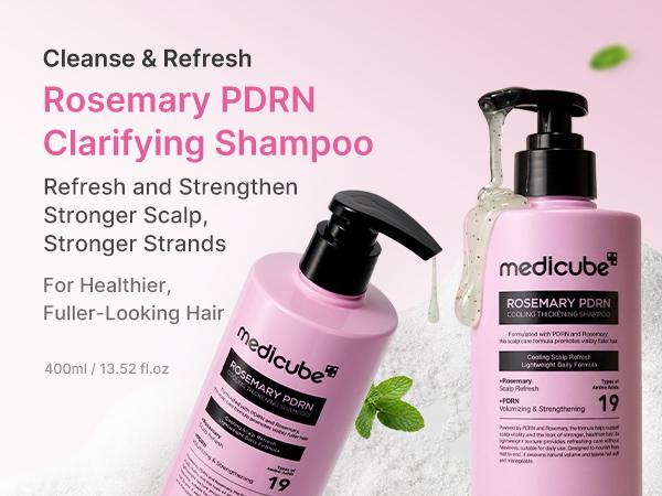 [NEW] [medicube] Rosemary PDRN Scalp-to-Hair Strengthening Set | Includes Shampoo, Conditioner, Scalp Serum | Hair Thinning Care Set for Dry & Oily, Damaged, Frizzy Hair, Oily Flaky-looking Scalp | Korea Hair Care