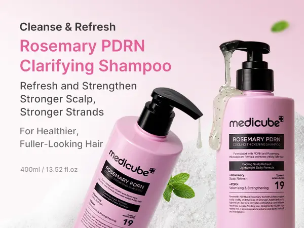 [NEW] [medicube] Rosemary PDRN Scalp-to-Hair Strengthening Care | 2-Step to 6-Step Full Routine Set | Hair Thinning Care for Dry & Oily, Damaged, Frizzy Hair, Oily Flaky-looking Scalp | Korea Hair Care
