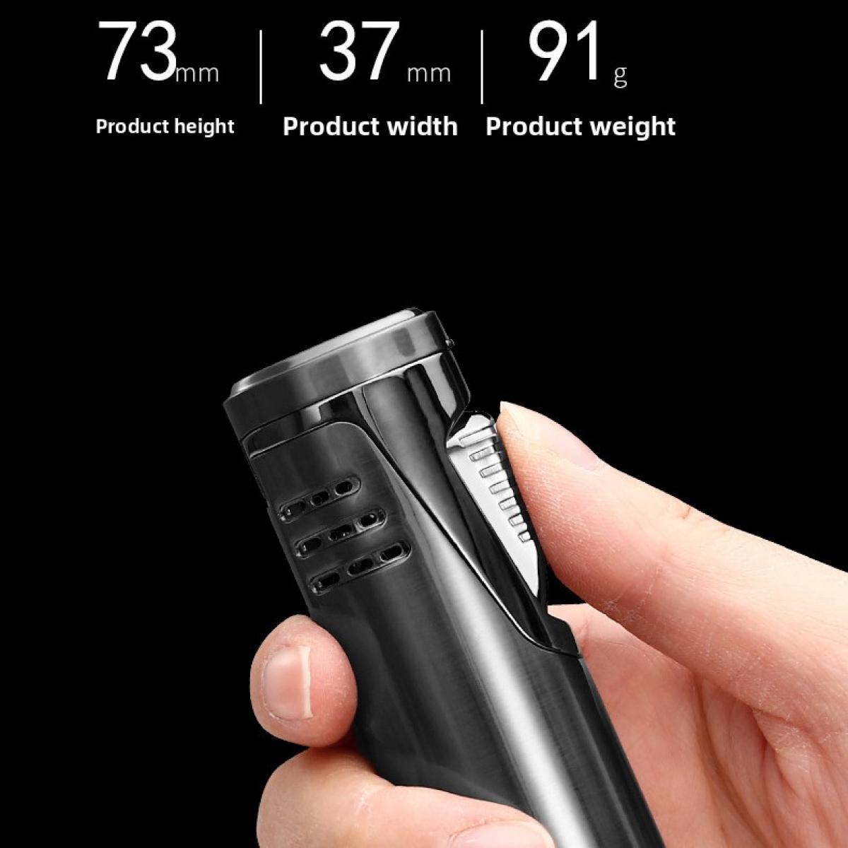 Refillable Windproof Gas Torch Lighter with Fuel Gauge & Multi Tool, Perfect for Candles, Camping, Grilling, BBQ & Gifting (Without Fuel)