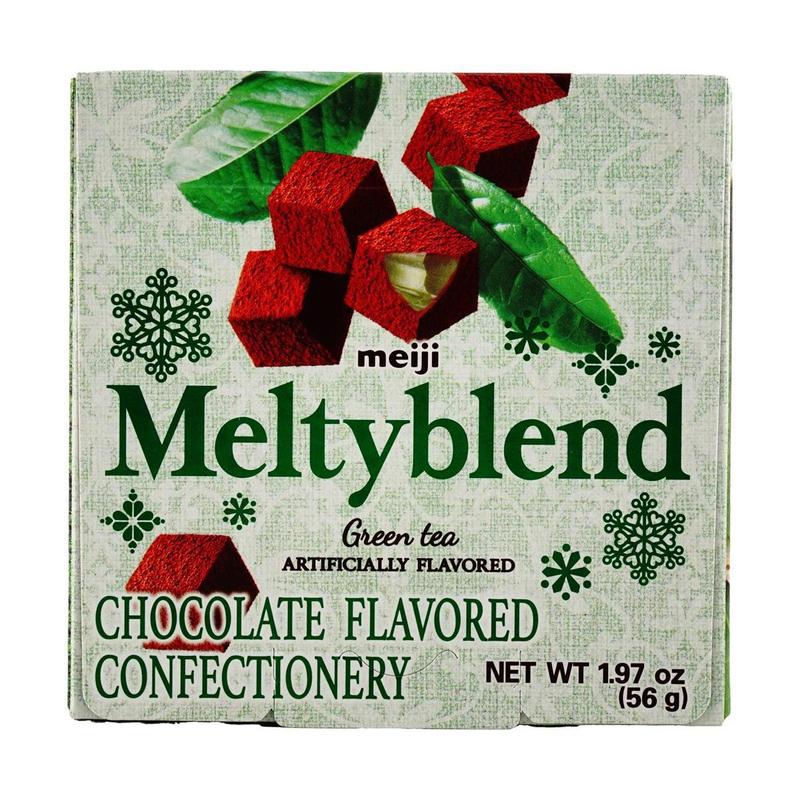 MEIJI MELTYBLEND Matcha Truffle Chocolate 53g - Japanese Creamy White Chocolate with Rich Matcha Filling, Perfect Snack for Tea Time