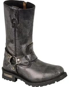 Milwaukee Leather Men's 11" Classic Harness Boot Square Toe - Mbm9006