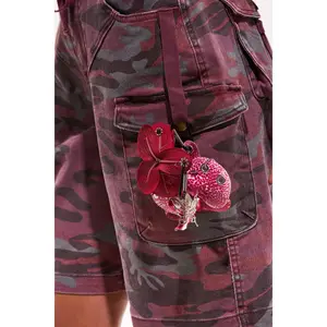 PIERCED ORCHID FLOWER KEYCHAIN SET