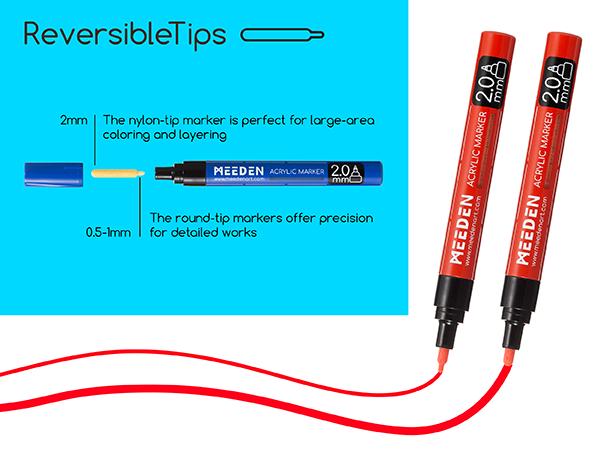 MEEDEN Artist Black & White Paint Pens - 10 Replaceable Tips & 1 Tweezer Acrylic Markers for Visible Large Capacity - Water-Based Quick Drying Paint Markers for Wood, Metal, Rock Painting, Canvas MEEDEN Artist Black & White Paint Pens - 10 Replaceable Tips & 1 Tweezer Acrylic Markers for Visible Large Capacity - Water-Based Quick Drying Paint Markers for Wood, Metal, Rock Painting, Canvas