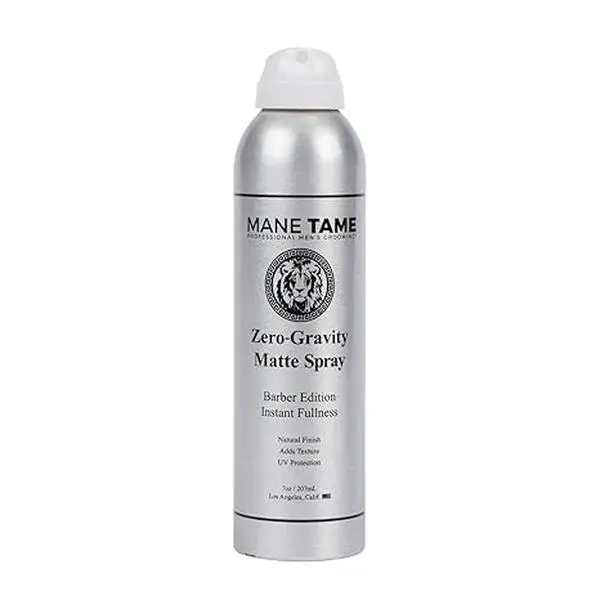 MANE TAME ZERO-Gravity 7oz Matte Hairspray - Lightweight, Extreme Hold, Instant Fullness, Volume, Texture, UV Protection, Curl Defining for Styled, Thick Hair