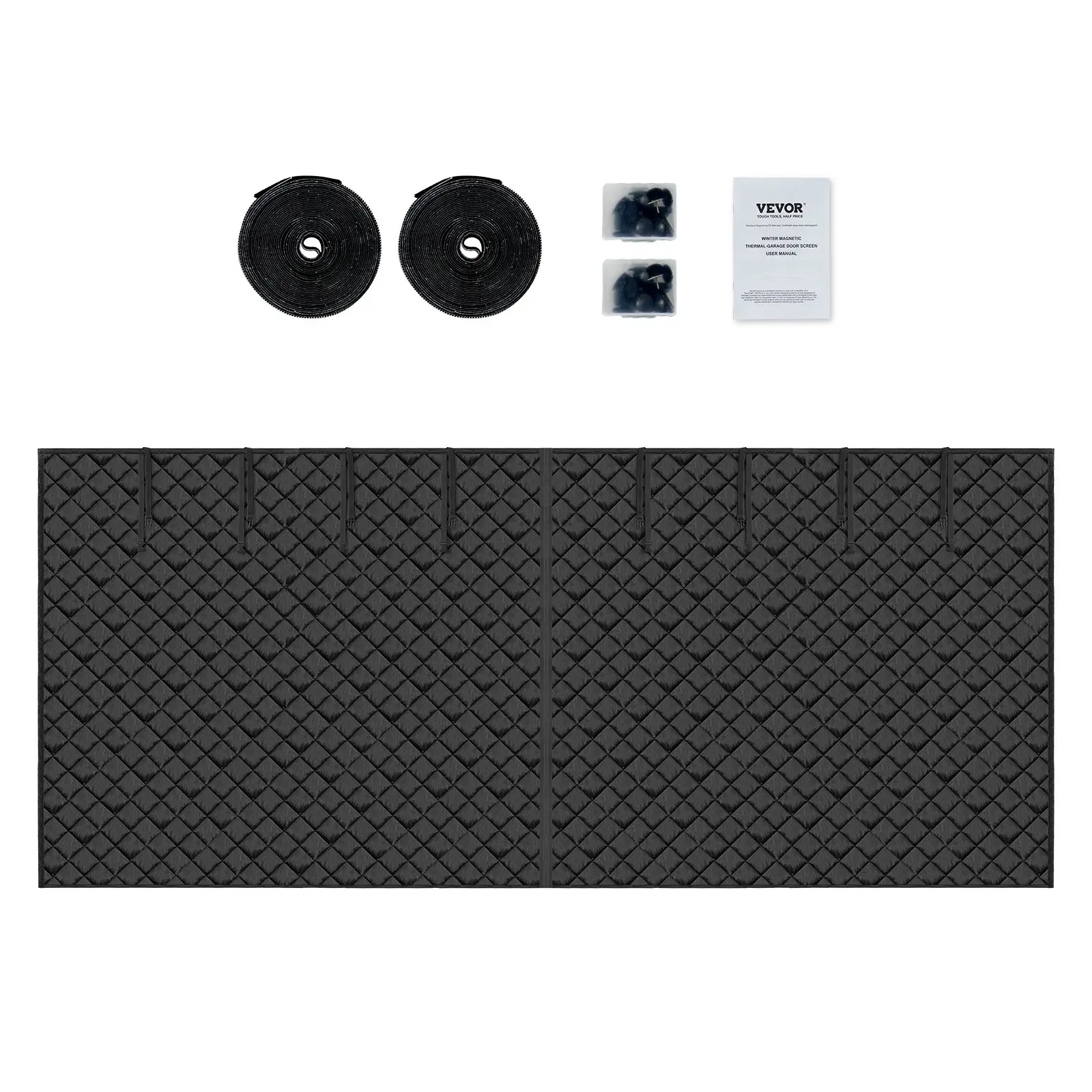【DealsForYouDays】VEVOR Magnetic Garage Door Screen, 18.3 x 7.15 ft Winter Garage Door Insulation Kit, Father's Day Gift, Magnetic Screen Door