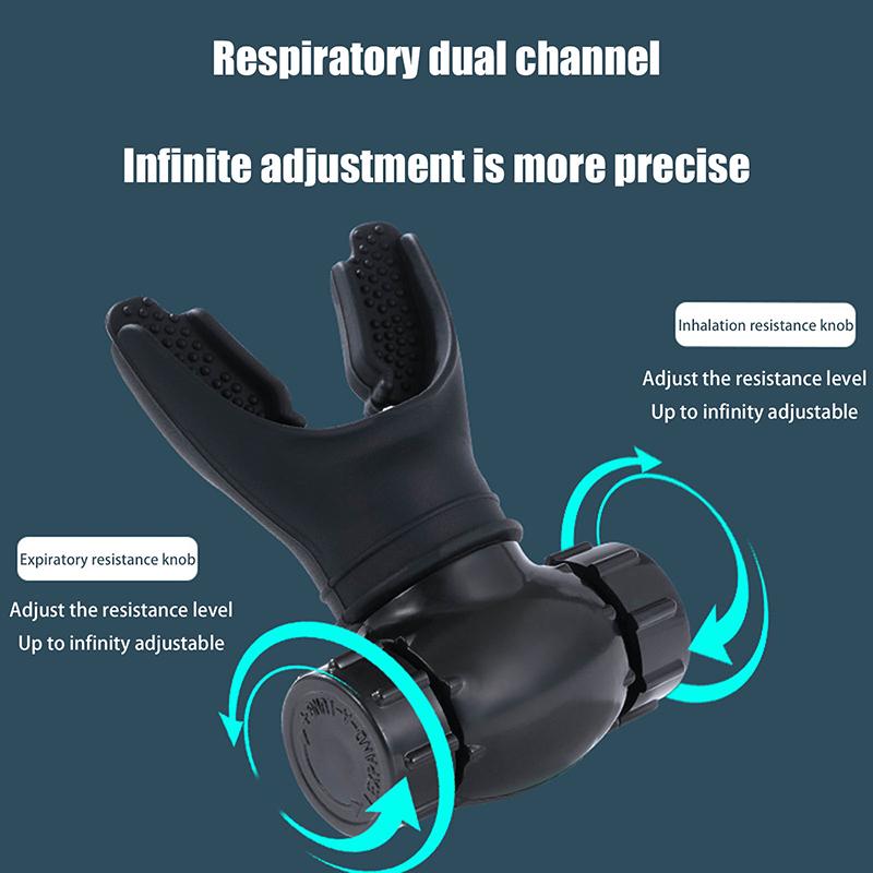Breathing Trainer Exercise Lung Trainer Silicone Mouthpiece Exercise Training Equipment for Household Healthy Care Accessories