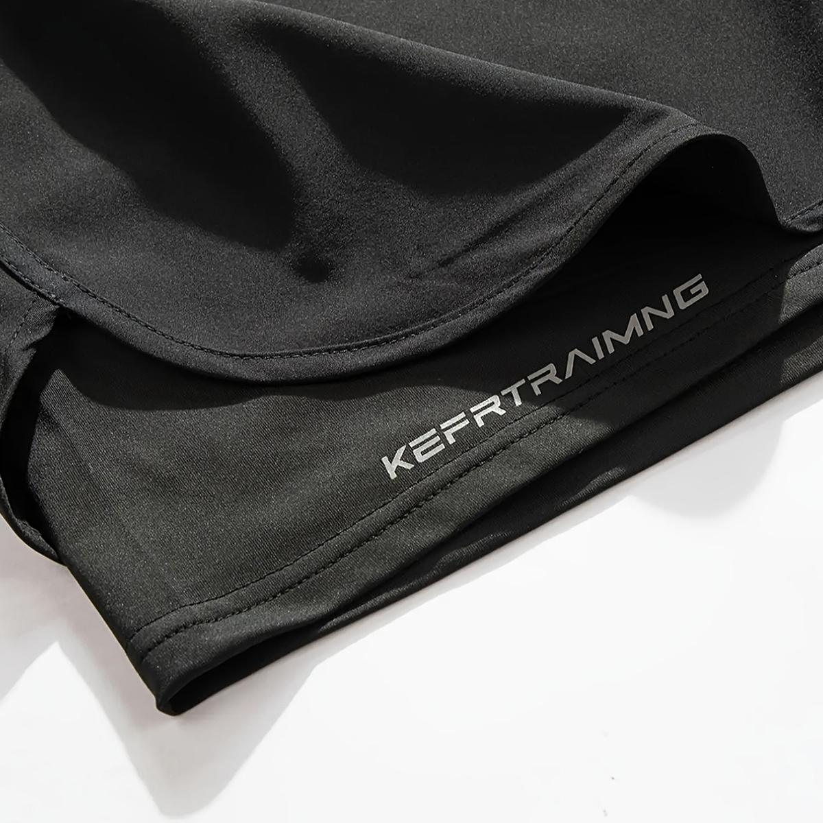 Men's sports shorts with side pockets, elastic waistband, and lightweight stretch fabric, suitable for running and casual wear - compression shorts | Gray running shorts | Fashionable sports shorts | Comfortable fit