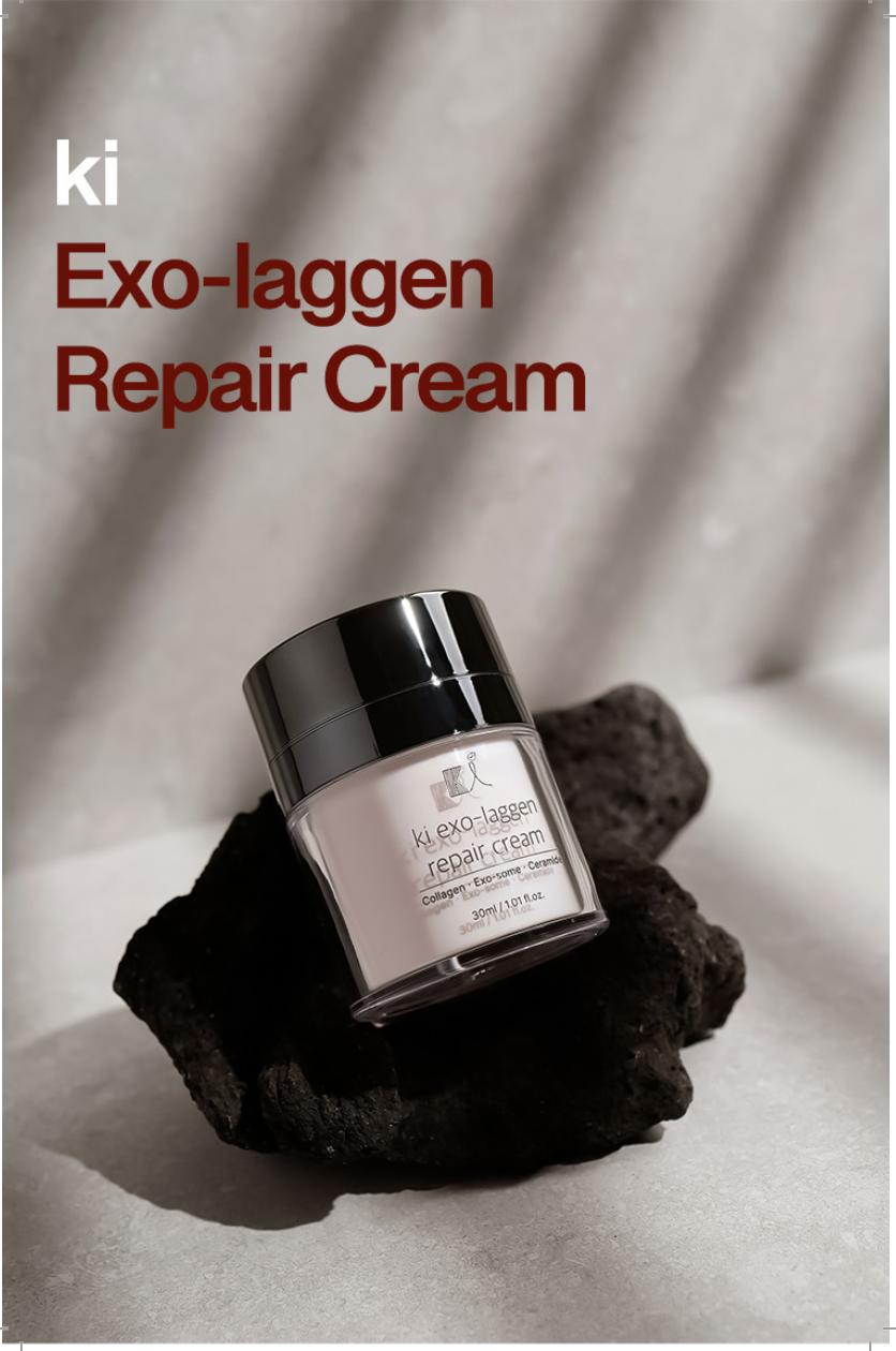 KI Exo-Laggen Repair Cream with Ectoin & Panthenol – Korean Sensitive Skin Recovery Moisturizer