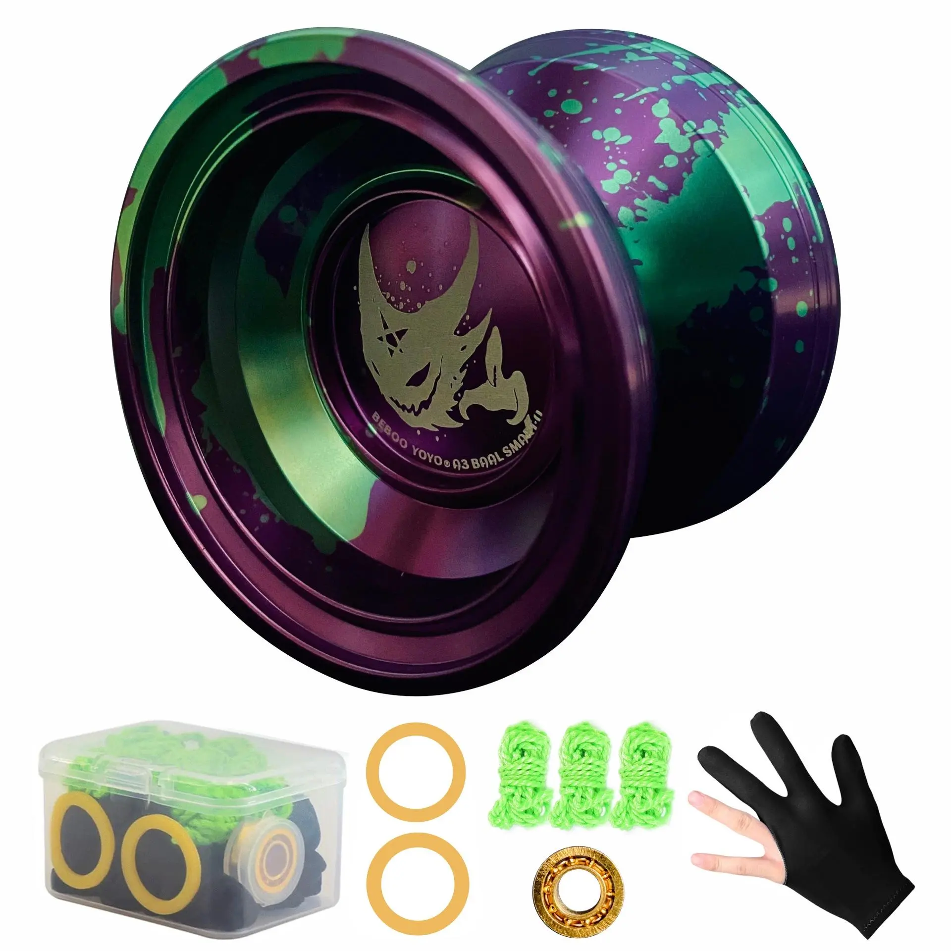 Alloy Yo-yo, Premium Performance Spinning Toy, Durable and Stylish Design Yo-yo, Ideal for Tricks and Competitions, Round