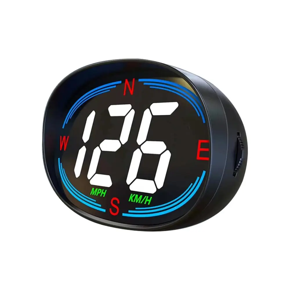 Automotive Universal GPS HUD Digital Speedometer - Plug-and-Play Speed Gauge with MPH/KMH Display, Compass, USB Cable for Bike Motorcycle Accessories, Moto Accessories, Hybrid Cars, Boats