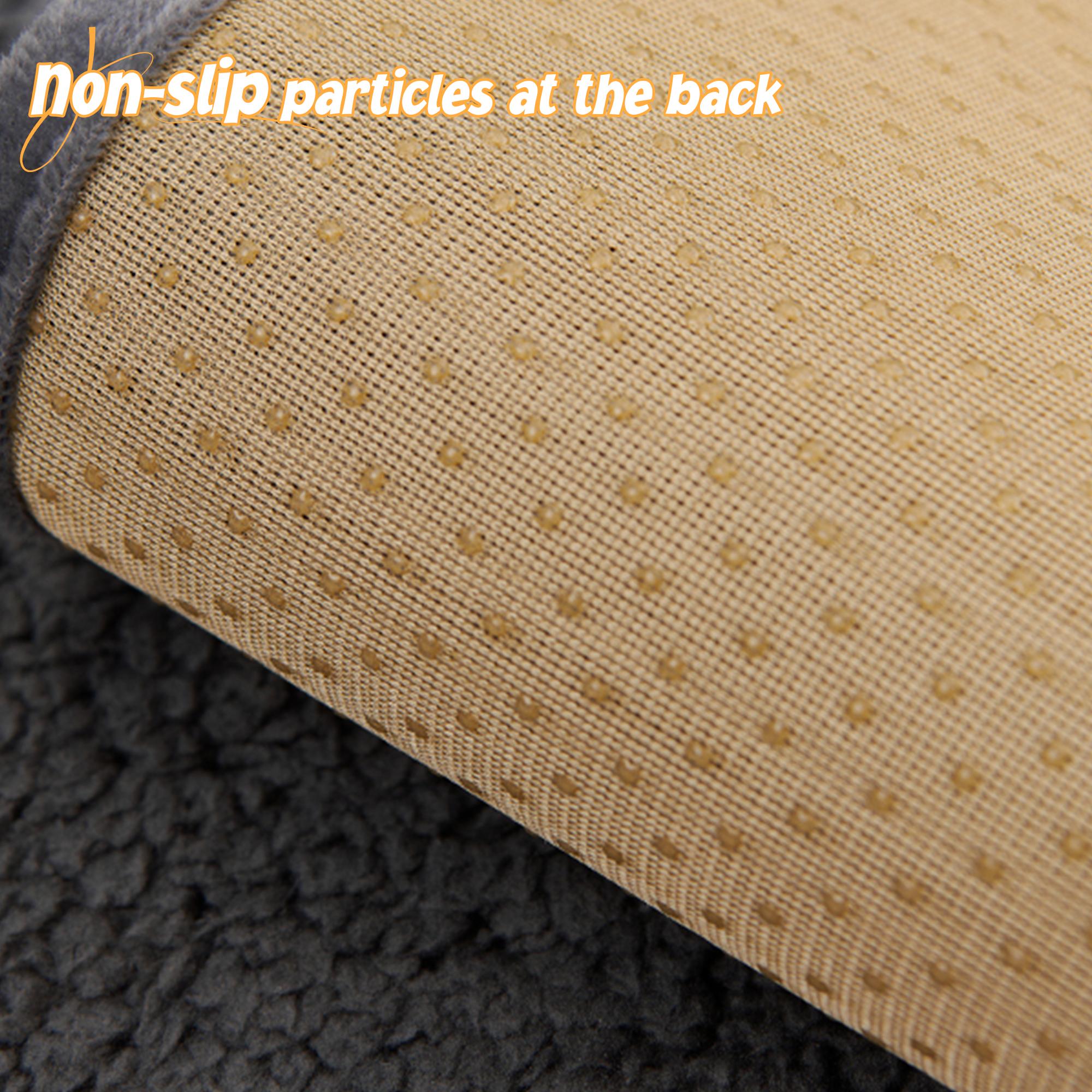 [Gift Choice] 1 Count Sofa Cover for 1-4 Seater NO BACK OR ARMREST Solid Color Jacquard Sofa Protector, Anti-slip Couch Bench Cover, Machine Washable Slipcover, Pet-friendly sofa Towel Mat for Home, Living Room, Dormitory, Hotel, Beige, Gray