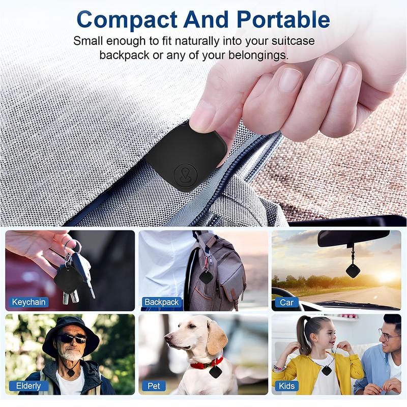 GPS Tracker for Car, Mini Tracker Device with Weatherproof Magnetic Case-No Monthly Fee-Best Hidden GPS Tracker, Anti-lost Device, Works with Apple Find My