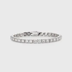 Micro Clustered Tennis Bracelet (Silver) - 5mm