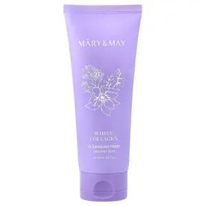 Mary & May White Collagen Cleansing Foam, 5.07 fl oz (150 ml)