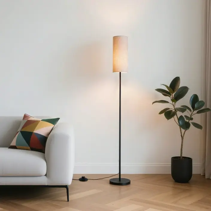 DAYBETTER Ambient Dimmable LED Floor Lamp - Remote Control Included, Adjustable Brightness, Stable Metal Base, All Components Included, Easy Assembly, Aesthetic Room Decor LED Lights for Living Room, Living Room Decor