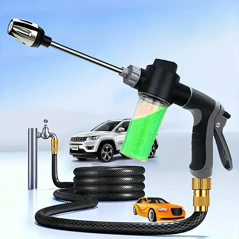 Aquoxis High Pressure Hose Nozzle, Pressure Washer Gun, 3 Spray Modes Handheld Pressure Washer Nozzle for 3/4" Garden Hose, Watering Sprayer for Cleaning Yard Patio Car Pets