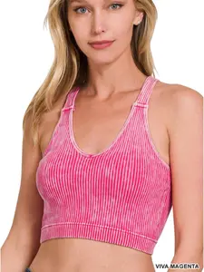 Viva Magneta X/L Zenana Women Sport Tank Top Workout Bra Yoga Clothes