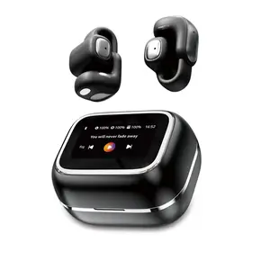 Open-Ear Headphones Support TF Card & Bluetooth 5.4. Features Smart Touch Screen, 25H Battery, ENC, 4 Modes, HiFi Sound, Vibration Motor. Perfect for Commute, Sports & Office