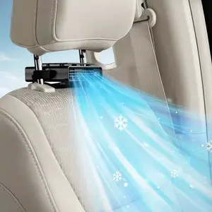 JOYTUTUS 2026 NEW Upgraded Car Seat Fan USB Plug-in Dual Turbo High Wind Power 3-Speed Adjustment Magic Tape Easy Install Universal Fit ABS Material Black Pink