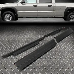 FOR 01-06 SILVERADO SIERRA GMT800 CREW CAB DURABLE ROCKER PANEL SILL PLATE COVER
