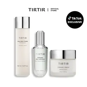 [TIRTIR Official] Ultimate Glow Skin Set Hydrate Moisture Daily Skincare Moisturizing Toner Ampoule Cream