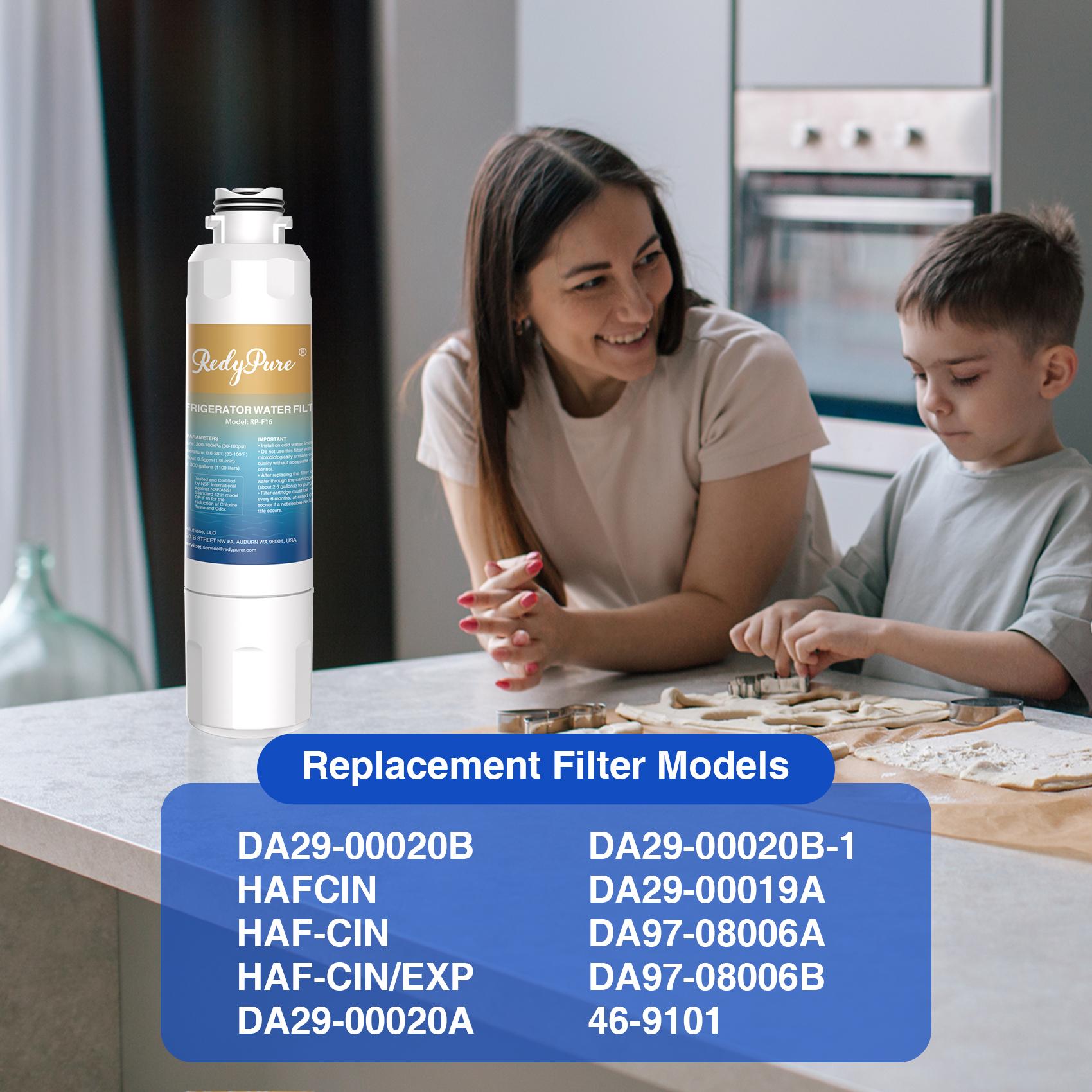 Refrigerator Water Filter Replacement for Samsung, EveryDrop, Whirlpool, Maytag, GE, SmartWater, Kenmore, LG, Kenmore