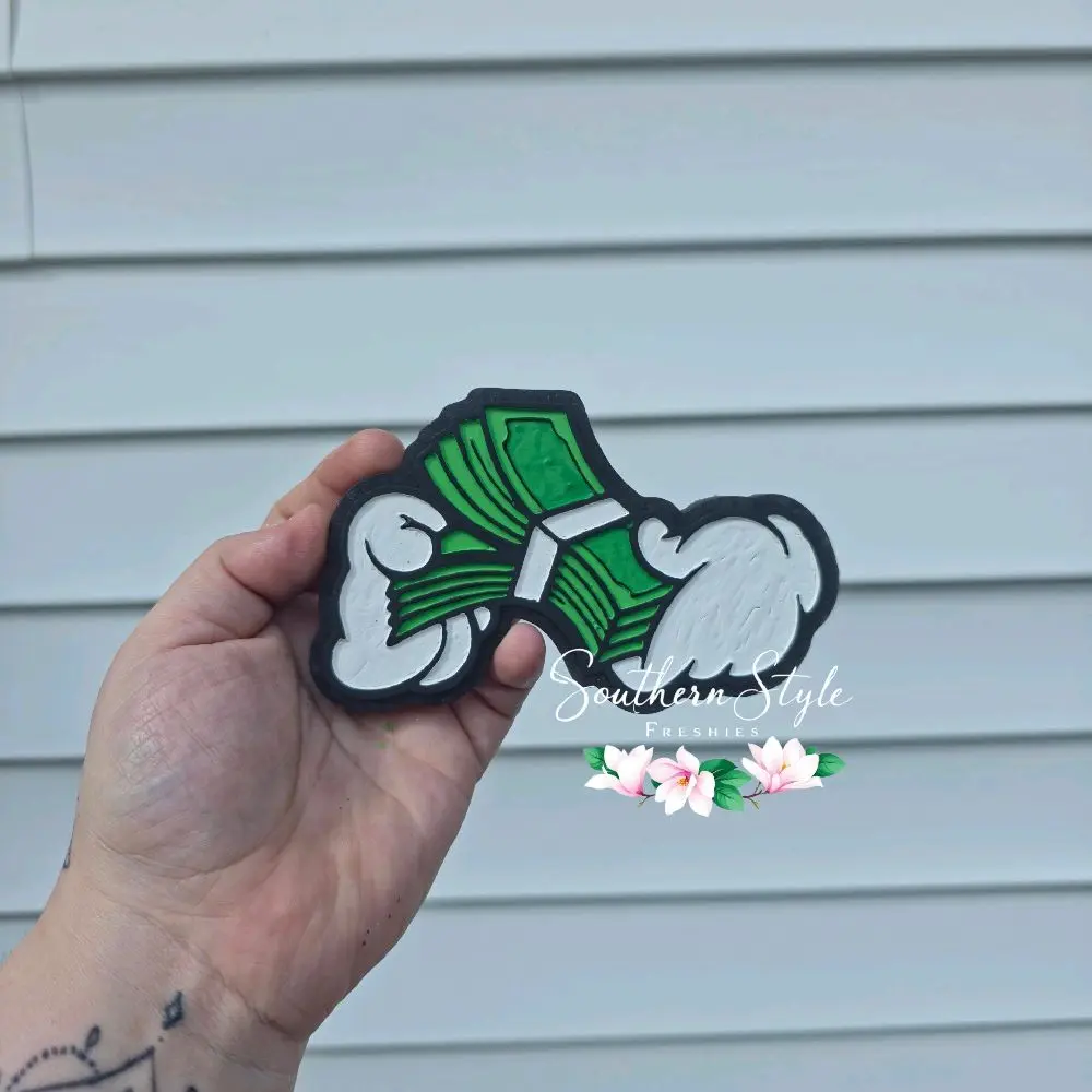 Money Counting Hands Car Freshie