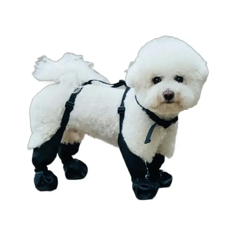 2026pooch suspender boots，Pet outdoor shoes - soft, waterproof and dirt-proof - adjustable waterproof dog boots