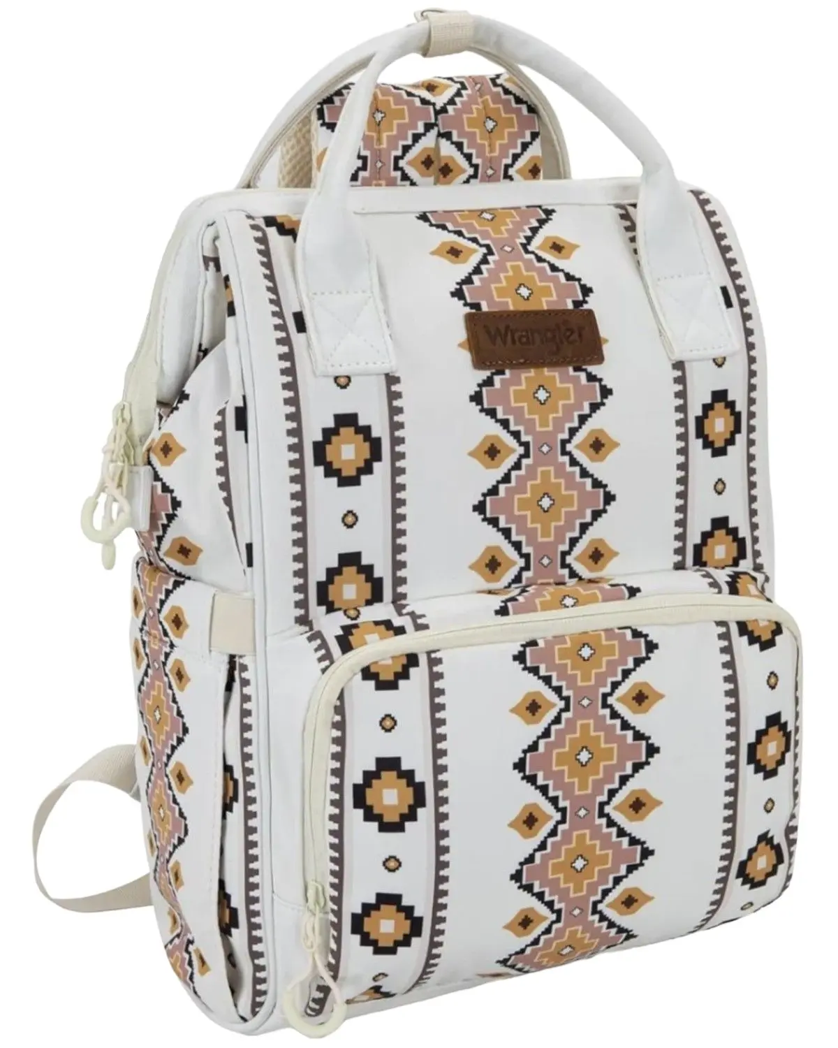 Wrangler Women's Southwestern Print Canvas Casual Backpack - Wg2204-9110 Tn, Stylish Women's Backpacks for Daily Use