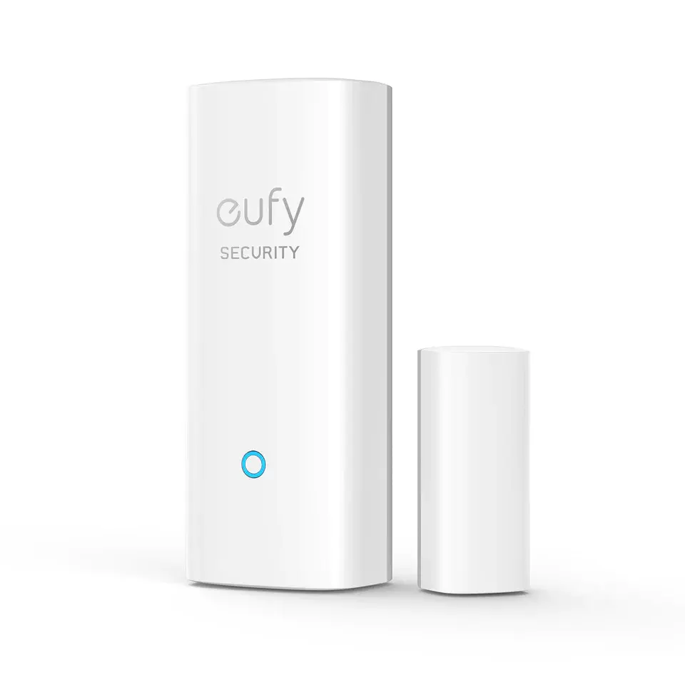 eufy Security Entry Sensor, Detects Opened and Closed Doors or Windows, Door Monitoring, Sends Alerts, Triggers Siren, 2-Year Battery Life, Indoor Use Only, Requires HomeBase, 24/7 Monitoring Optional, Home Security System, Siren Alarm, Smart Home Securit
