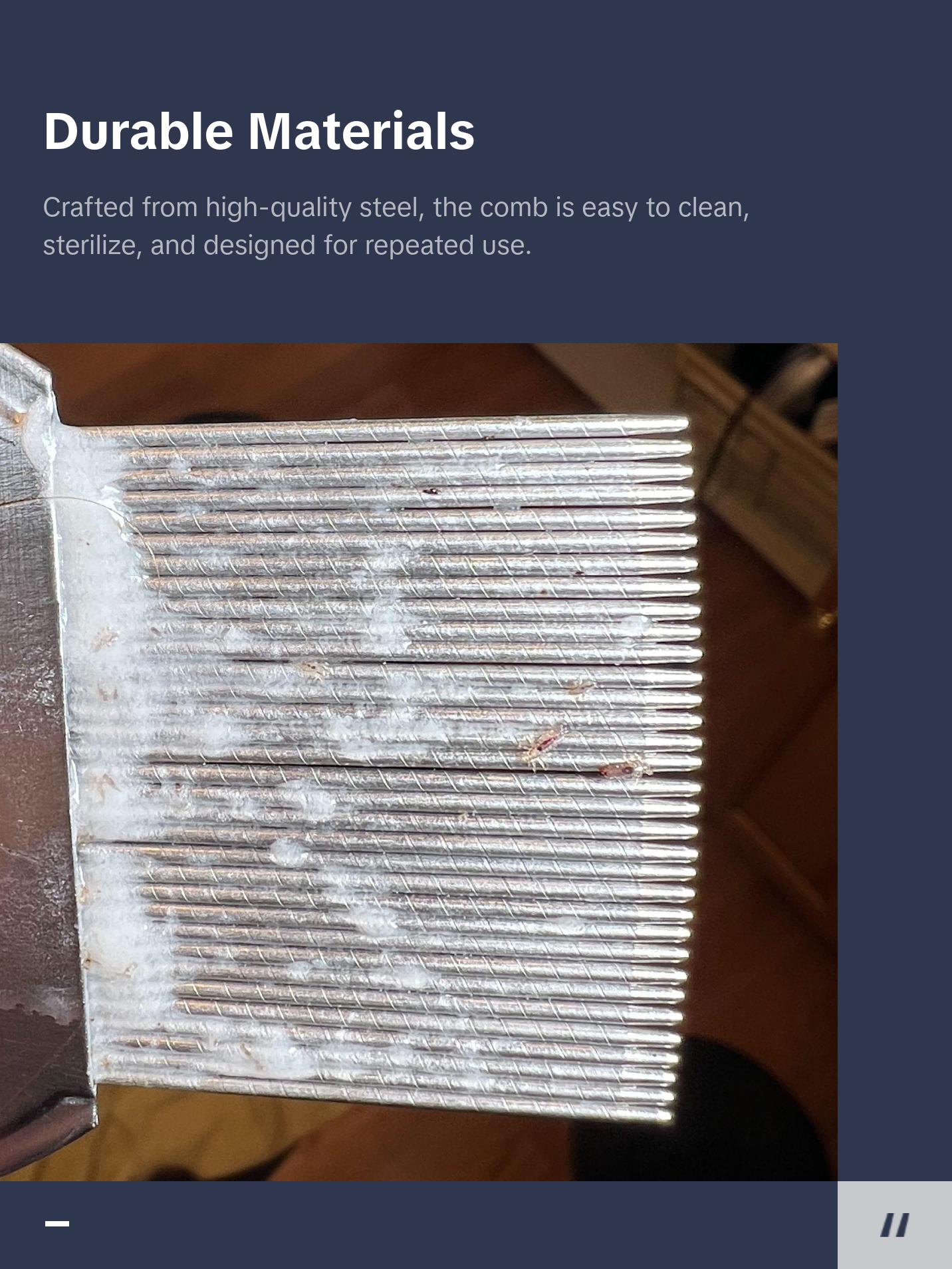 My Hair Helpers Lice Eliminator Comb 3-Pack - Works on Nits and Super Lice - Lice Removal For 3-5 Children